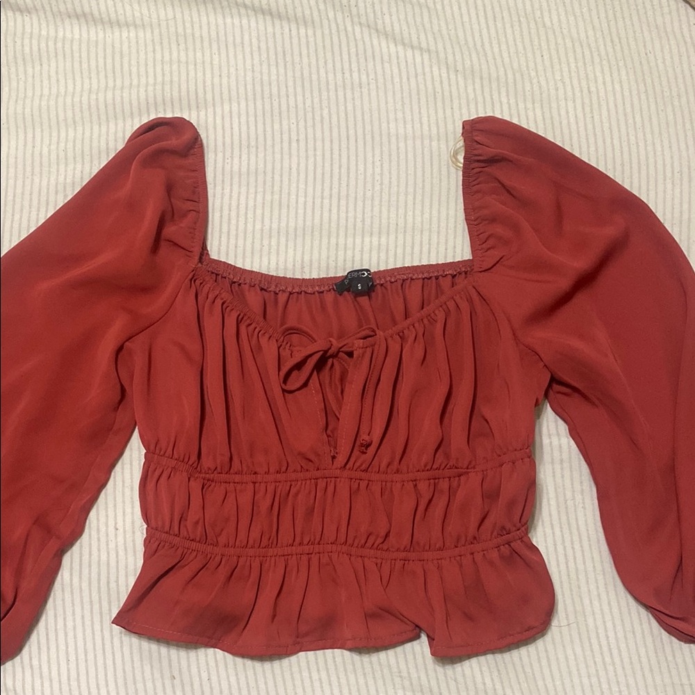 Elegant Red Women's Top